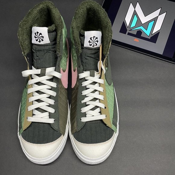 Nike Blazer Mid '77 LX NN Toasty Sequoia Quilted Olive Green DD8024-300 Men’s - Picture 6 of 12